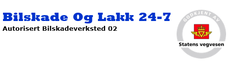 Bilskade og Lakk 24-7 AS
